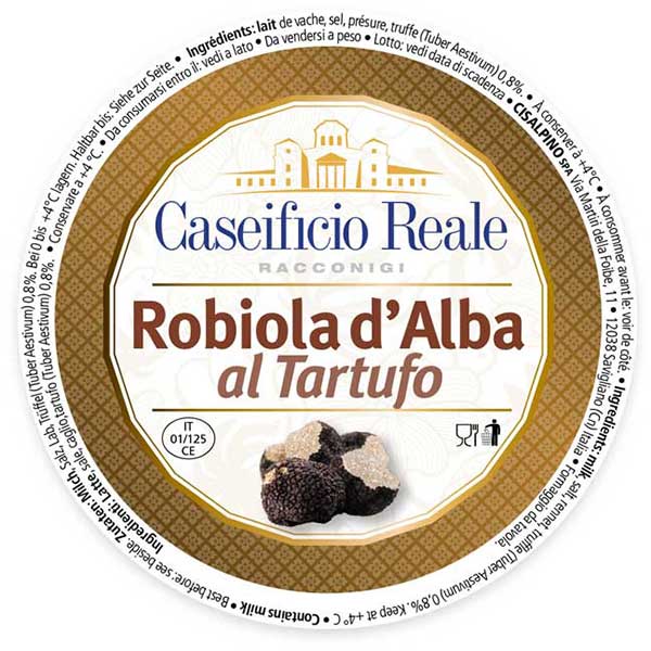 Label Robiola al tartufo